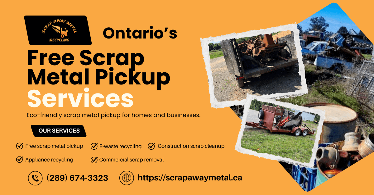 Ontario's Free Scrap Metal Pickup Servcie cover